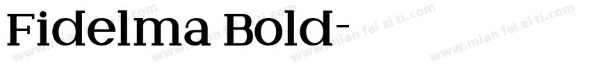 Fidelma Bold字体转换